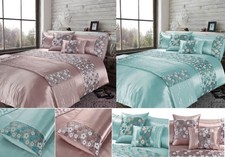 Luxury Romi Embroidery Duvet Cover Set or Bed Runner or Cushion Cover or Oblong