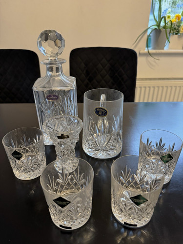 Vintage crystal glassware