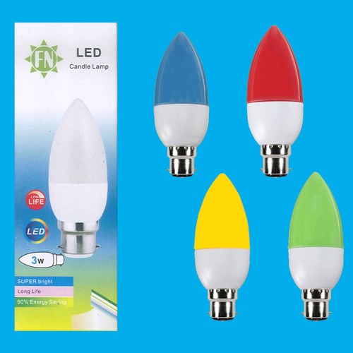 Led coloured bc b22 - 3w,
