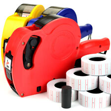 New Price Tag Gun Pricing Labeller +11 Label Rolls Sticker Spare Ink Shop Retail