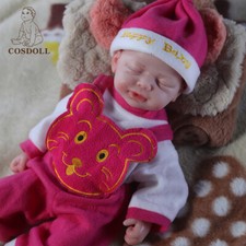 Drink-Wet System 18.5" Platinum Silicone Reborn Baby Dolls Sleeping Newborn Girl