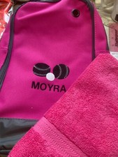 Lawn Bowls Shoe Bag & Match Towel Personalised & Embroidered
