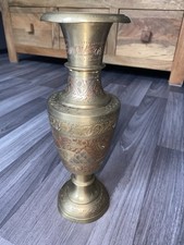 Tall vintage antique brass