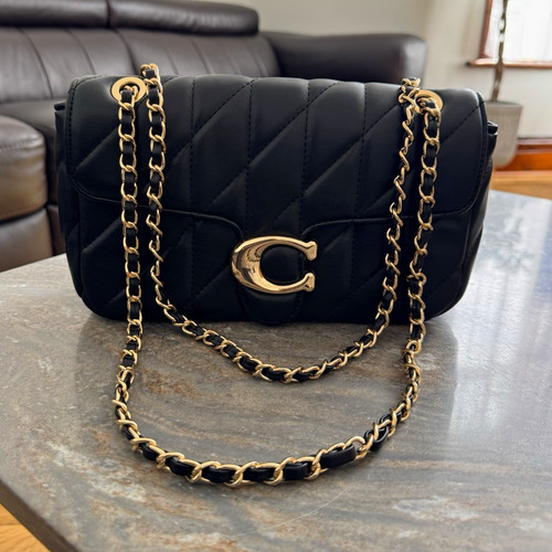 Black quilted - black,
