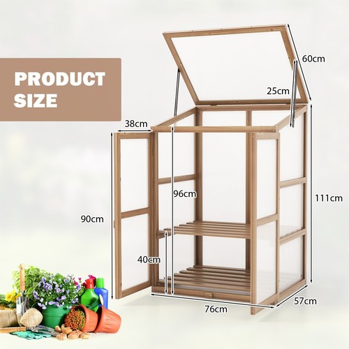Wooden greenhouse outdoor - greenhouse,