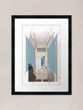 Edwardian Hallway - Cyan on