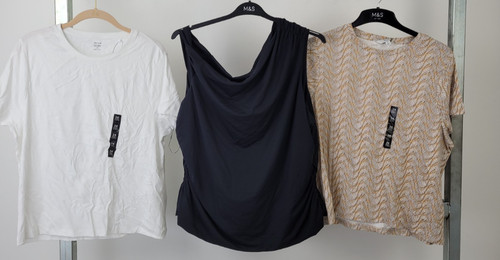 Women white slim brown - m&s, women's