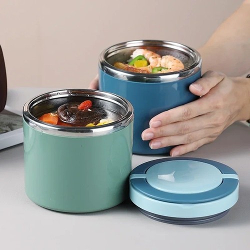 Insulated thermal food flask - food,