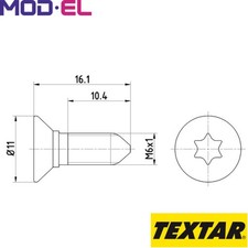 BOLT BRAKE DISC TPM0008 FOR VW GOLF/II/PLUS/VI/IV/Convertible/VII/SPORTSVAN 1.6L