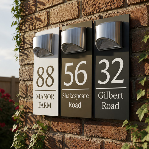 House number plaques - house,