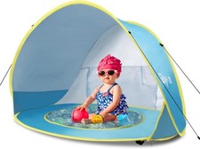 Pop Up Baby Beach Tent, Portable UV Protection Beach Sun Shelter with Lightweigh