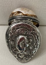 Antique Silver Mounted Cowrie