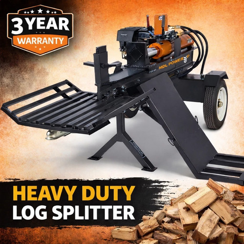 Ton towable log - , splitter