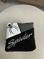 TAYLORMADE GOLF SPIDER TOUR MALLET PUTTER MAGNETIC HEADCOVER - GREY/WHITE/BLACK.