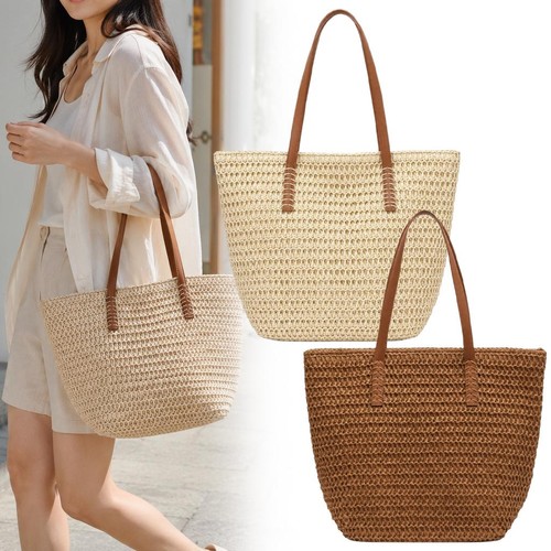Beach bag straw - bag,