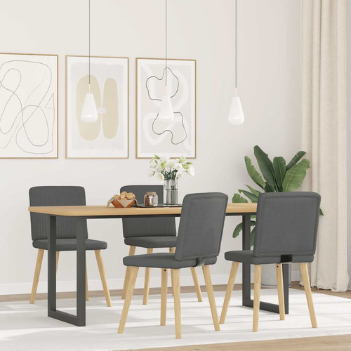 Dining chairs pcs dark gray - dining, 4