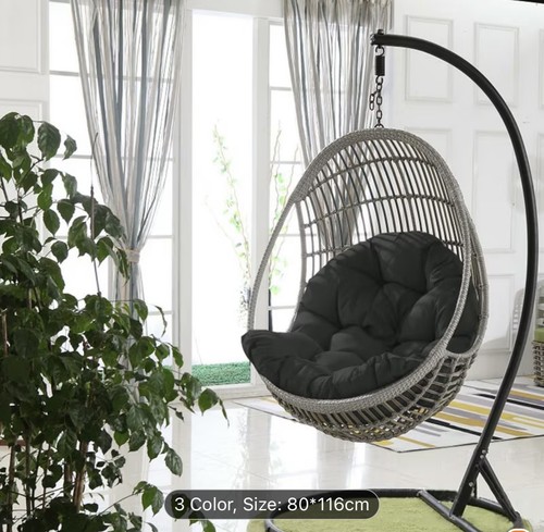 Hanging basket chair cushion - chair,