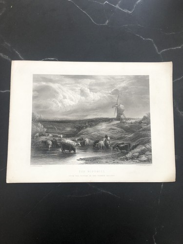 Original old antique print - original,