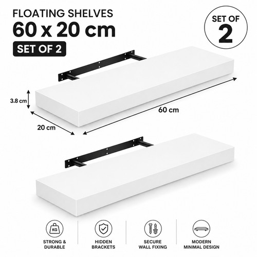 Floating wall shelves bookcase - wall,