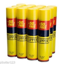 12 X 300ML  CLIPPER BUTANE GAS  REFILLS LIGHTERS UNIVERSAL VALVE LOWEST PRICE...