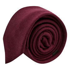 Burgundy Wool Tie, Mens