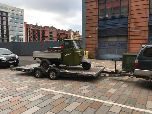 Trailer hire car vehicle - car, flat
