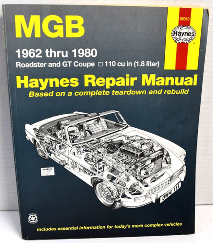 Mgb 1962 thru 1980 roadster - 1980,