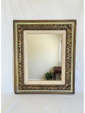VTG Carved Wood Wall Mirror