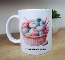 Knitting themed personalised