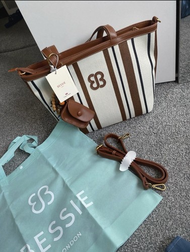 Bessie london striped canvas - bessie,