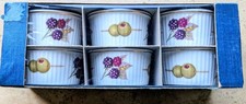 Royal Worcester Flameproof Porcelain Ramekins - Vintage Set Of 6