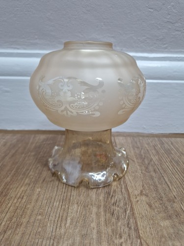 Frosted glass lampshade floral - glass,