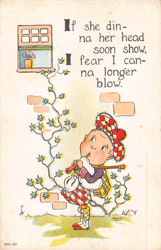 Comic old postcard scottish - comic,