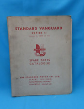 Vintage car STANDARD VANGUARD SERIES 2 Spare Parts Catalogue 1950's