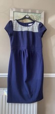 Navy Blue Maternity Dress Size 10 By Red herring Debenhams