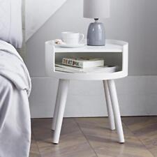 Modern White Side Table Round