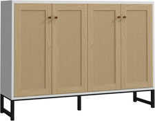 Sideboard cabinet rattan doors - rattan,