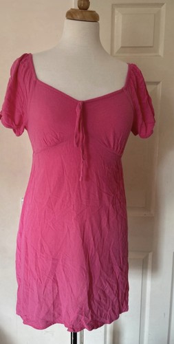 Thin pink kaftan dress - pink, 12