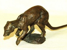 Vintage Solid Bronze Meerkat