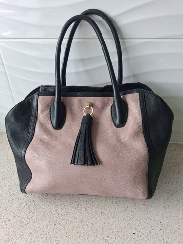 Furla black and beige leather - furla,