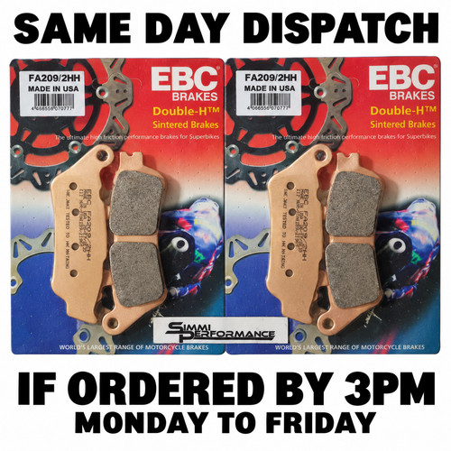 Ebc sinter front brake pads - sinter,