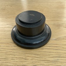 Vintage Round Ebonised Wooden Plinth Base for Trophy / Display Stand 4cm High