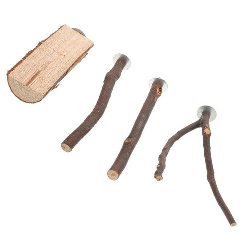 Wood perch parrot - wood,