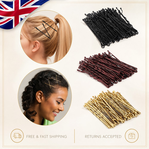 Hairpins 50pcs 5cm black - 50pcs,