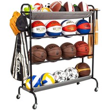 Rolling Basketball Rack with
