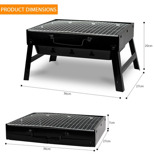 Portable folding charcoal bbq - folding,