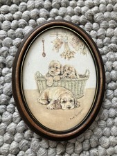 Pam Cooper for M&S puppies in a basket cocker spaniel