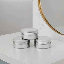 3PCS 150ml Round Silver