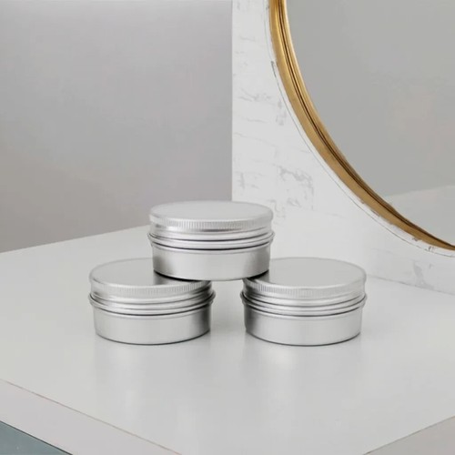 3pcs 150ml round silver - 3pcs,