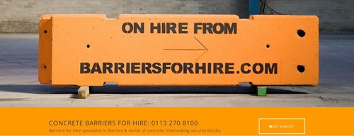 Concrete barrier temporary - concrete, --temporary